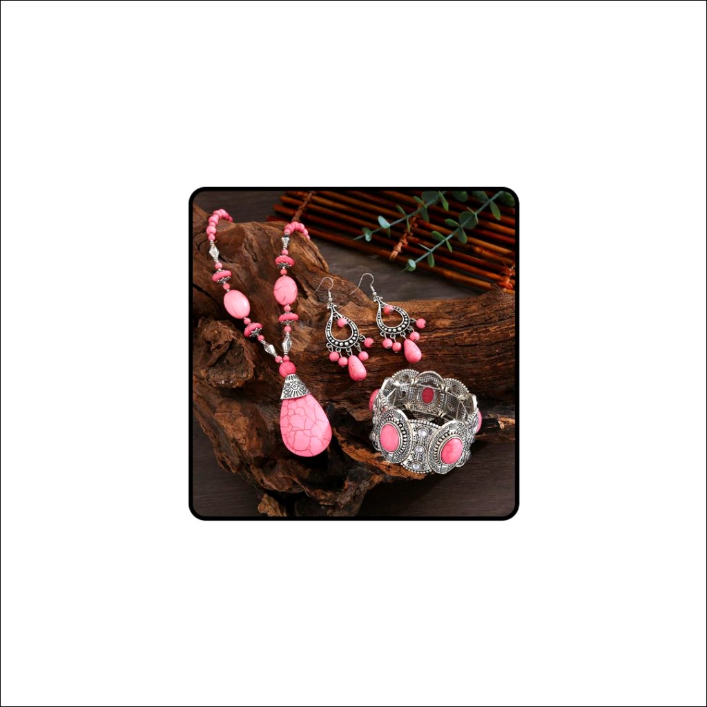 Vintage Western Boho Jewelry Set Waterproof Hypoallergenic Non Tarnish